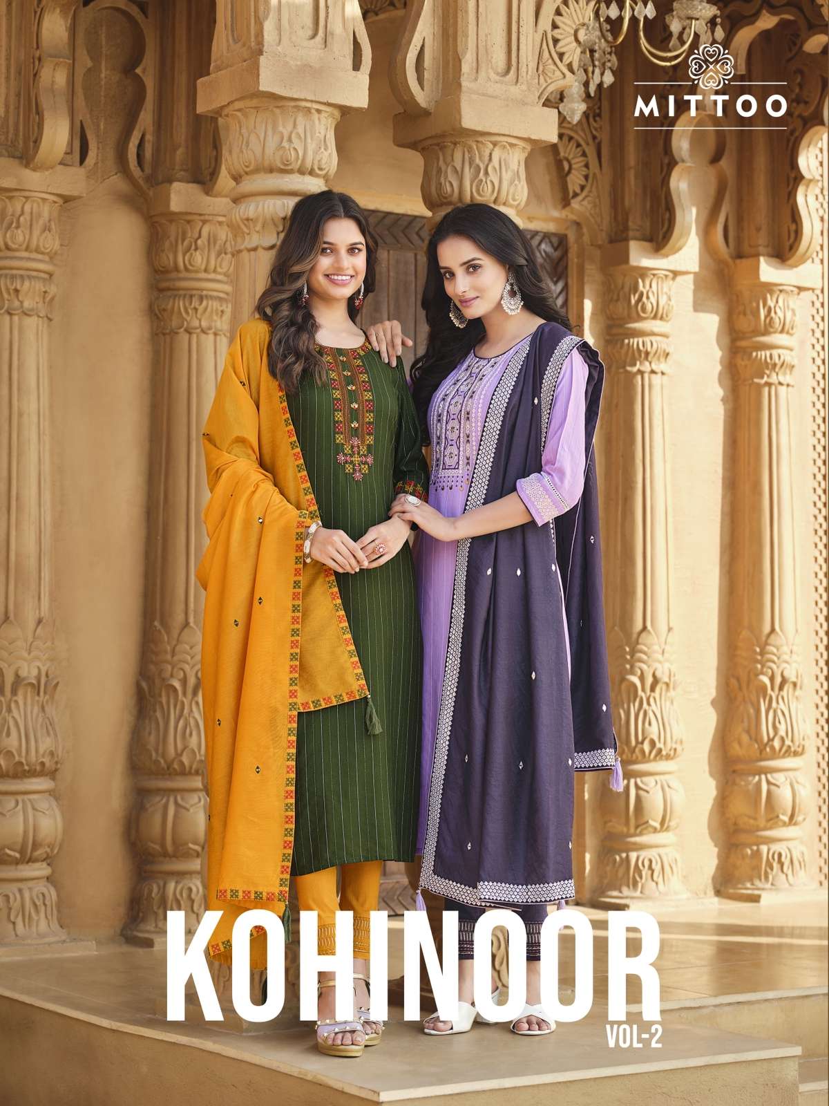 kohinoor vol 2 by mittoo readymade embroidery kurti with pant and dupatta