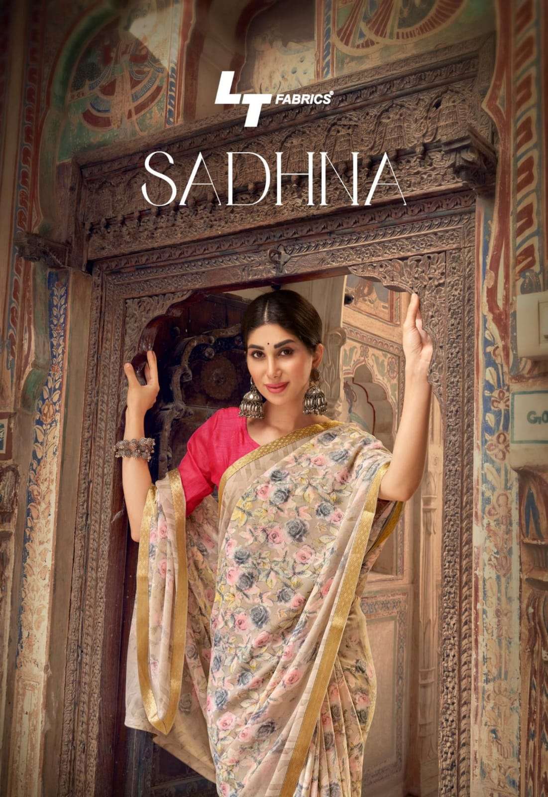 lt fashion present sadhna printed daily wear saree collection