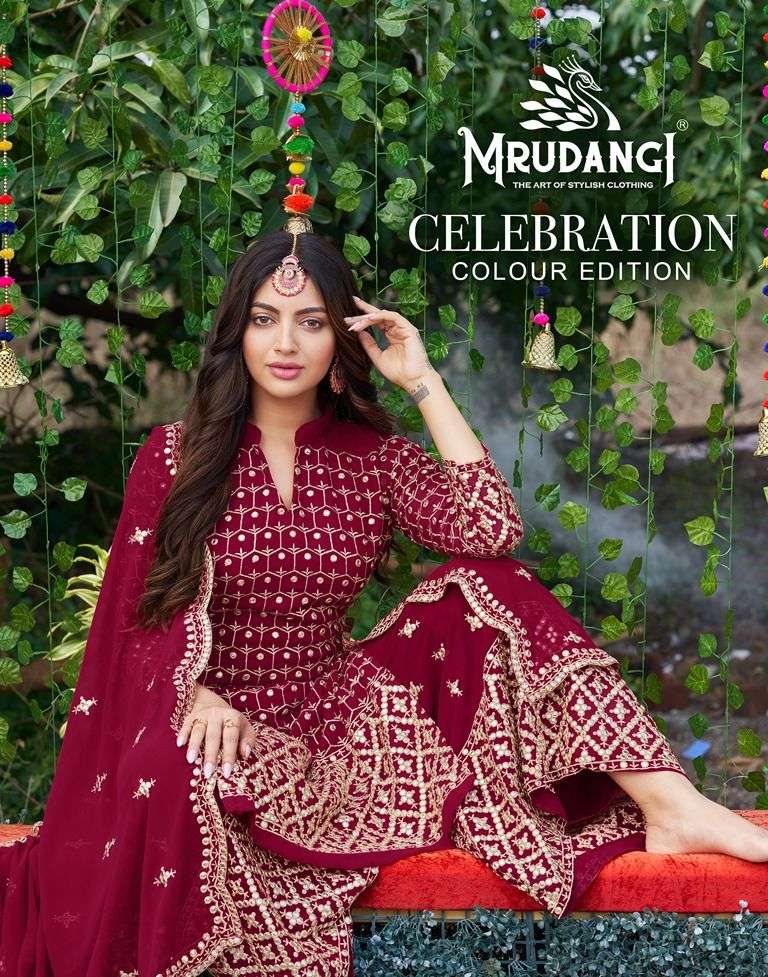 mrudangi 2040 celebration colour edition designer weadding wear pakistani suit