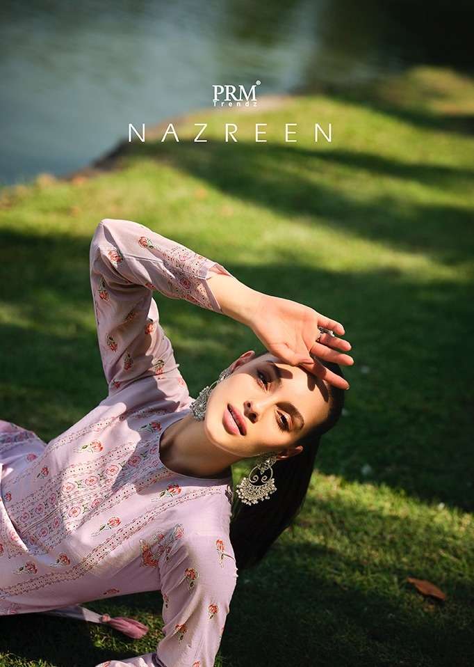 nazreen by prm trendz digital fancy pakistani suit collection