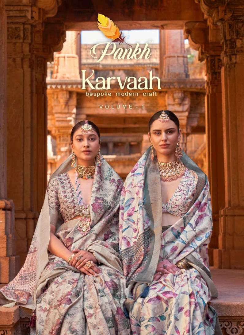 pankh karvaah vol 1 gotta silk digital print fancy saree collection 