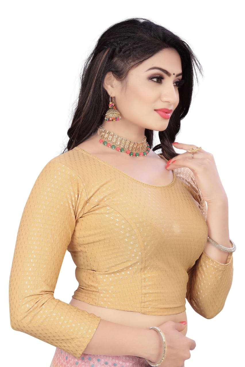 pr 271 matty dobby strechable blouse crop top style 