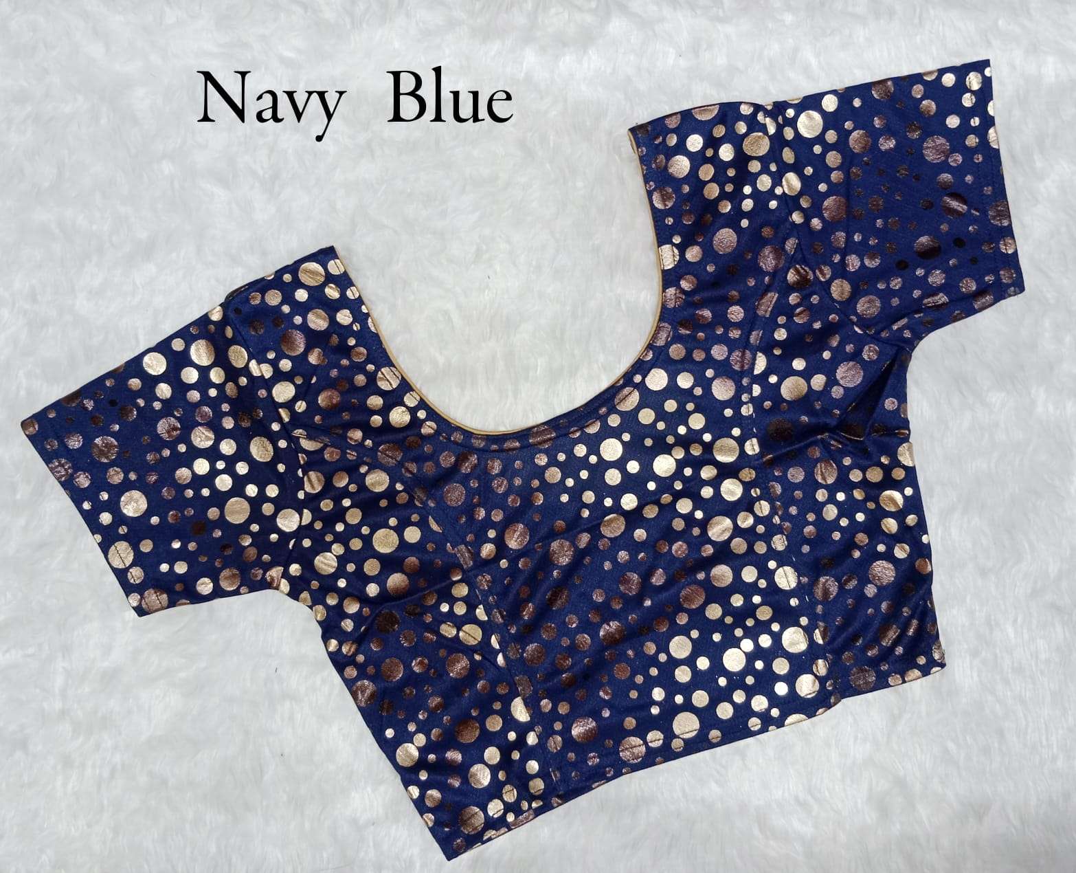 pr goli jari foil strechable readymade fancy blouse 