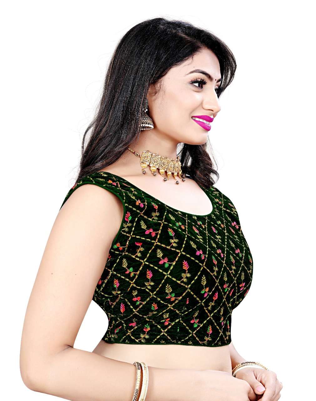 pr velvet multy readymade amazing designer blouse 