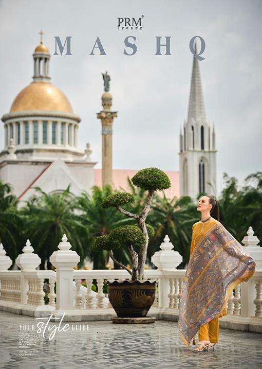 prm trendz present mashq foil work pakistani suit collection 