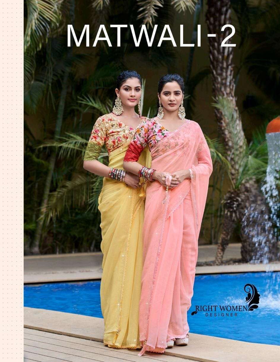 right women present matwali fancy saree collection 
