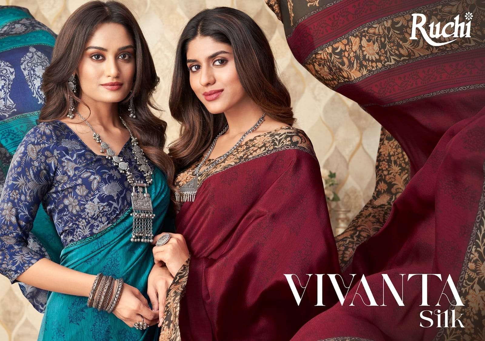 ruchi vivanta silk vol 20 designer function wear saree collection 