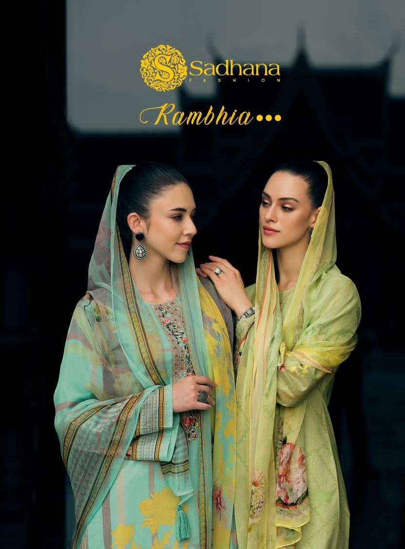 sadhana fashion launch rambhia floral print salwar kameez collection 