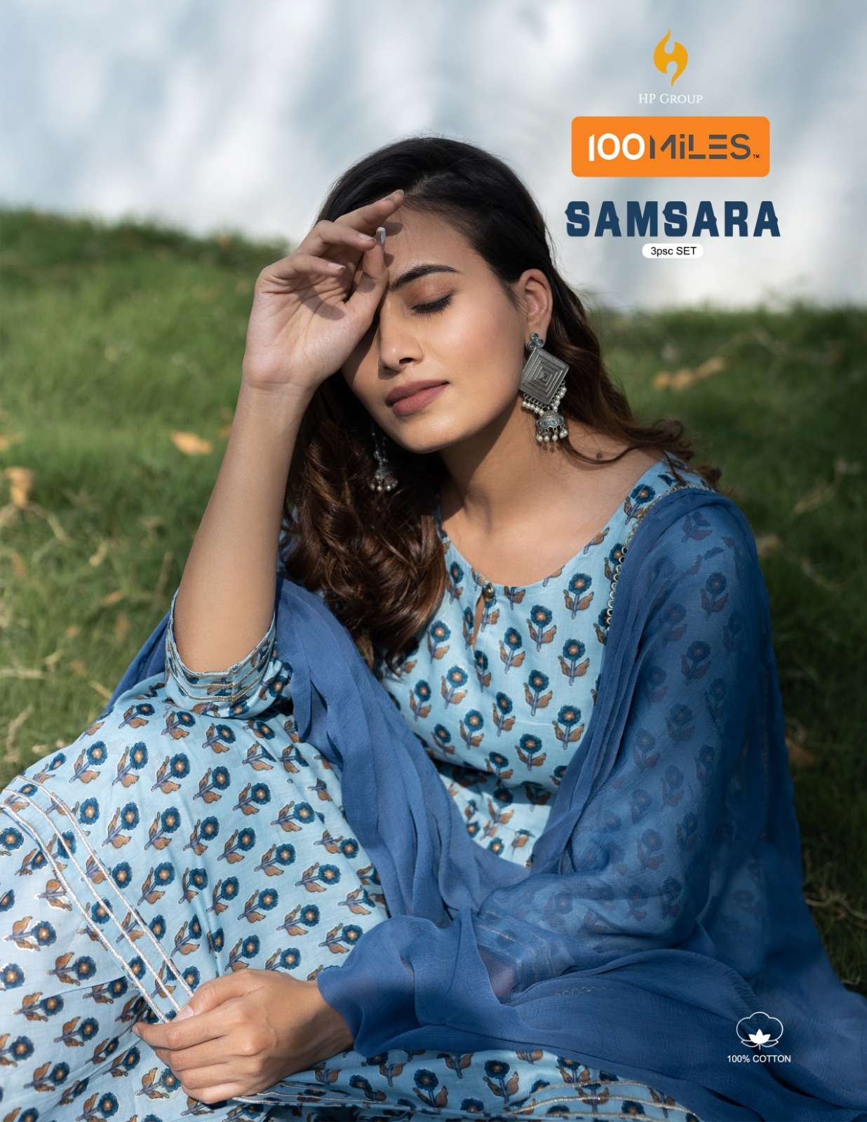 samsara by 100 miles readymade 3 peice set sharara salwar kameez 