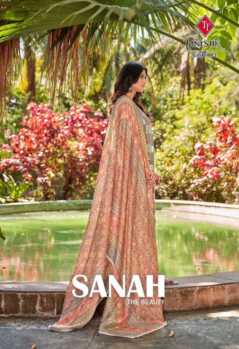 sanah the beauty by tanishk fashion printed salwar suit collection
