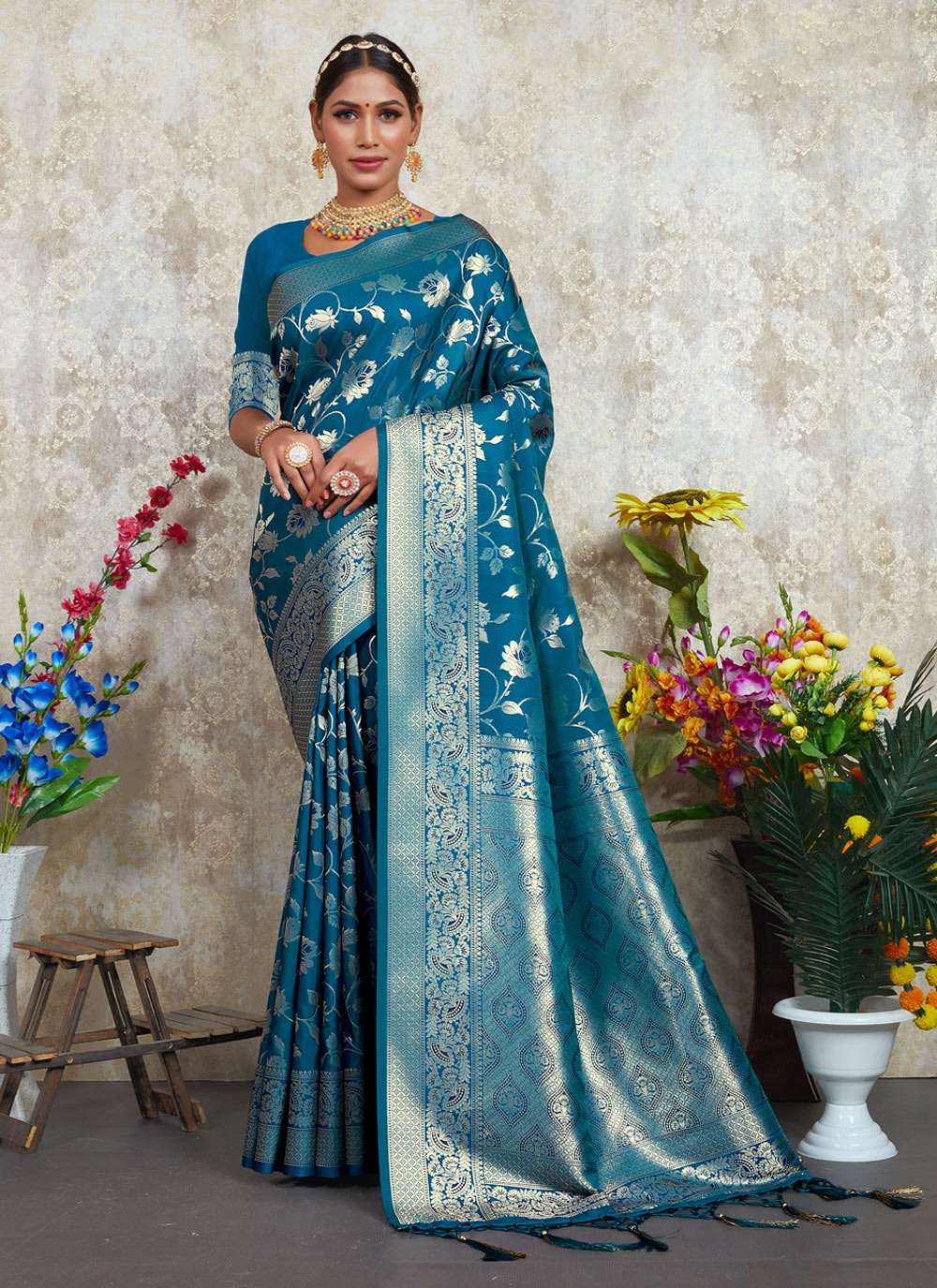sangam bhavika silk designer saree wholesaler 