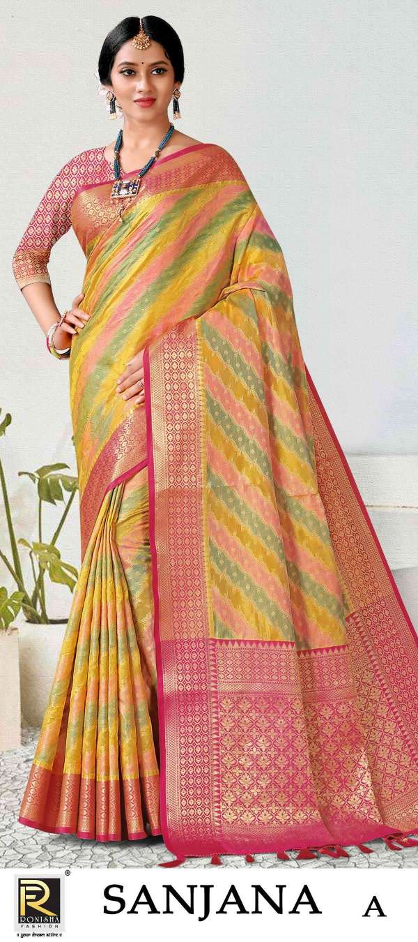 Sanjana by Ranjna saree Banarsi silk exclusive saree collection