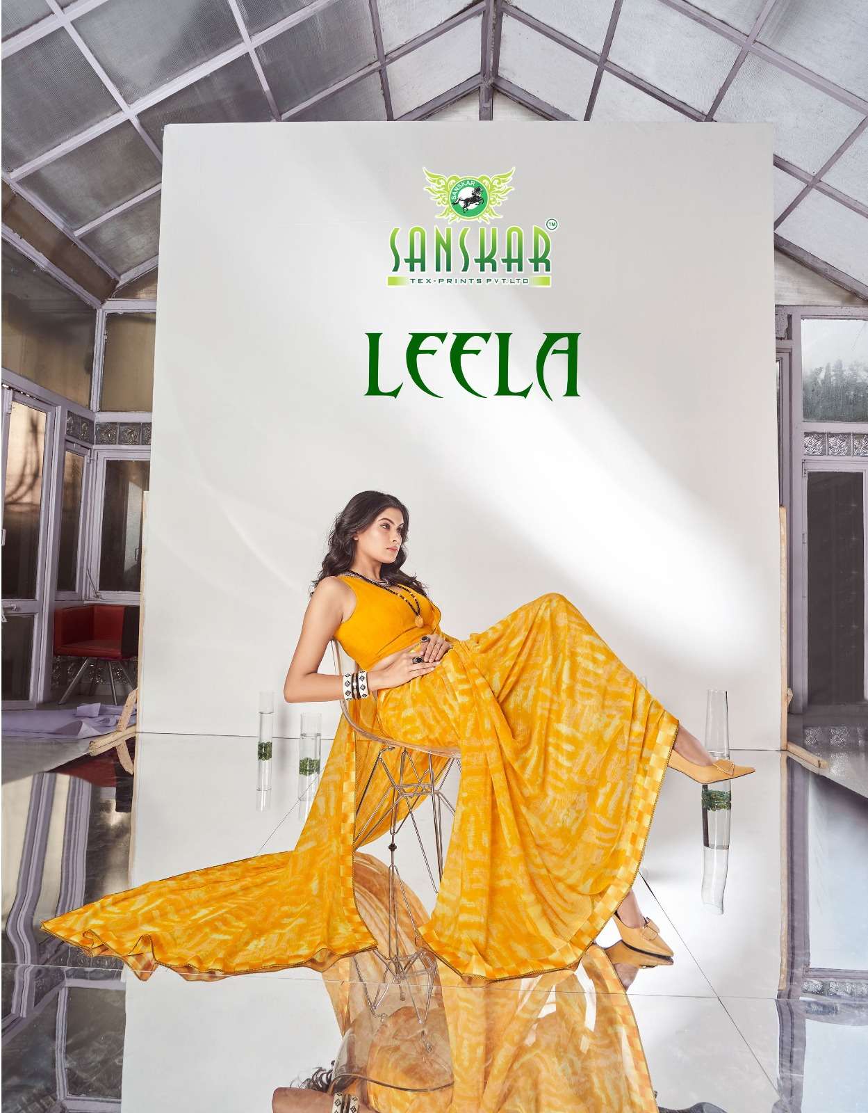 sanskar tex prints launch leela georgette pattern with work saree supplier 