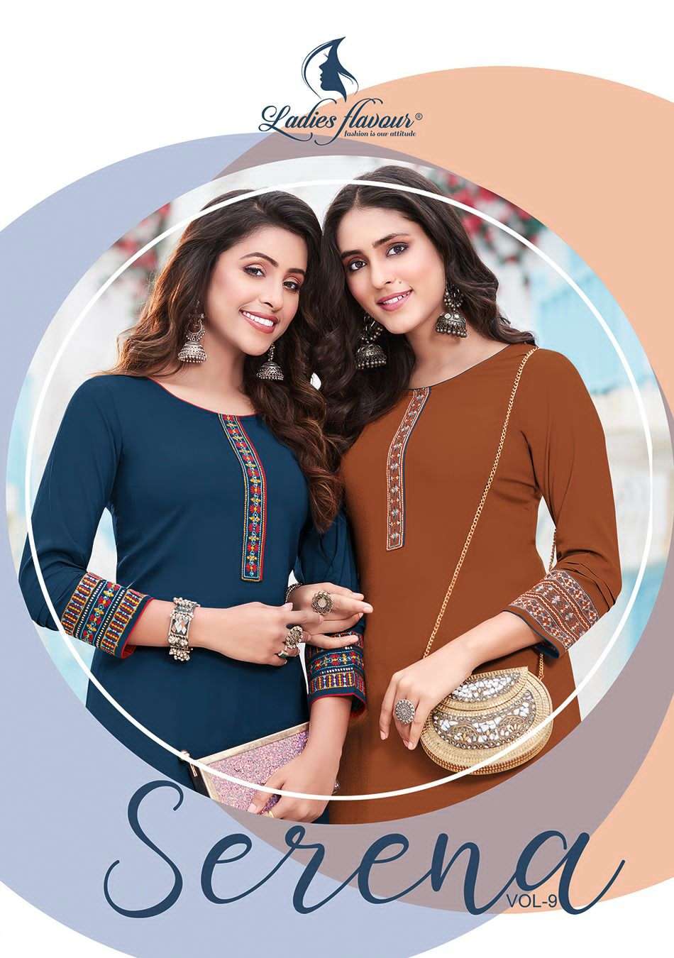 serena vol 9 by ladies flavour designer daily wear kurtis