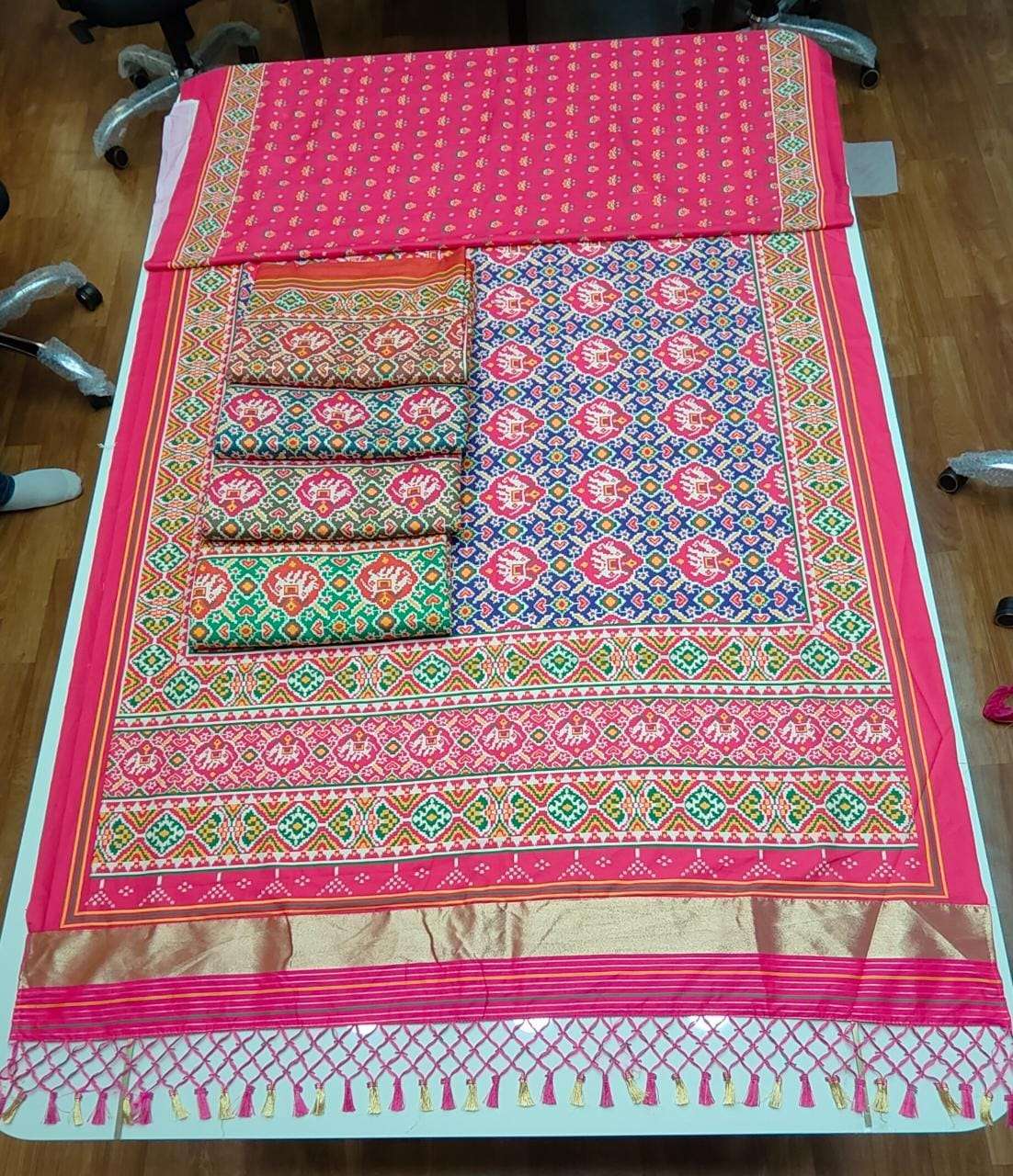 shubh shree creation digital patola printed saree collection