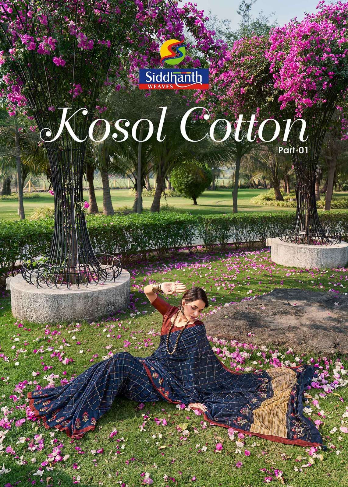 siddhanth weave kosol cotton fancy printed saree collection