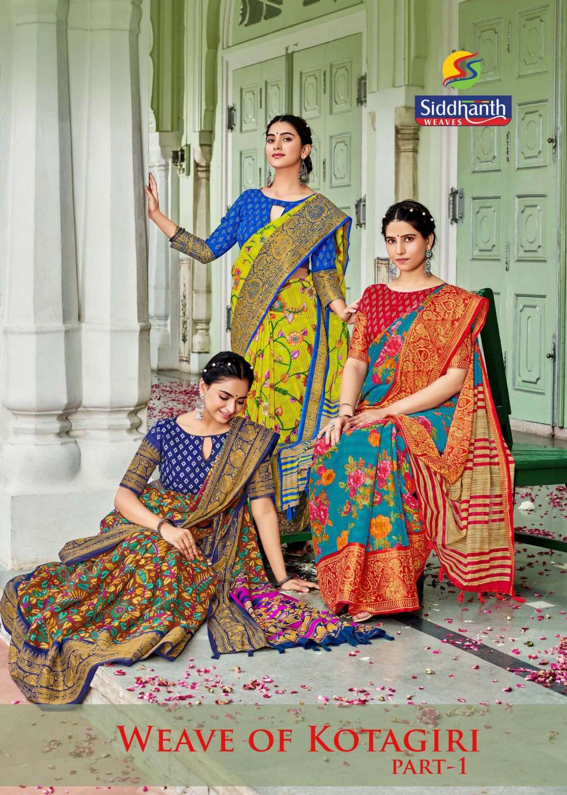siddhanth weave of kotagiri printed casual wear saree collection 
