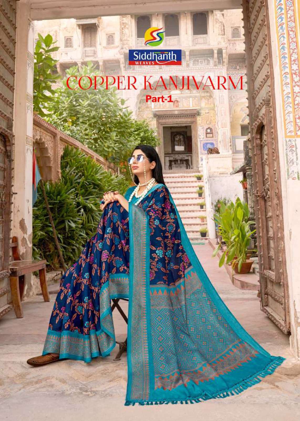 siddhanth weaves copper kanjivaram adorable function wear saree collection 