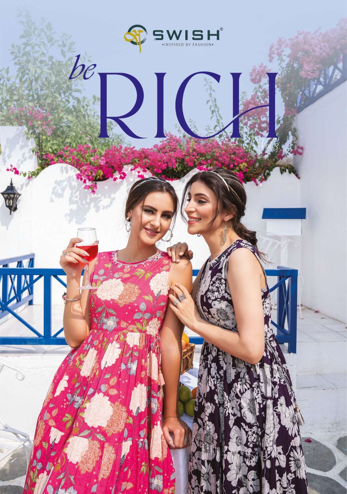 swish present be rich vol 3 readymade long kurti gown design