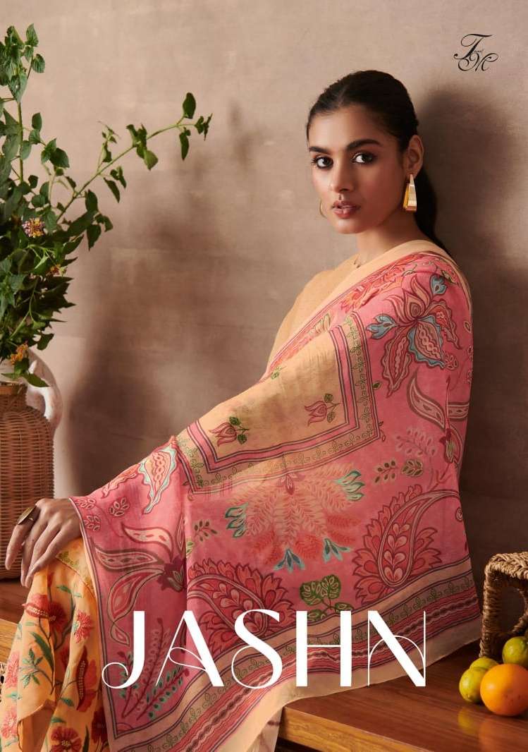 t and m designer present jashn casual wear pakistani suit collection  