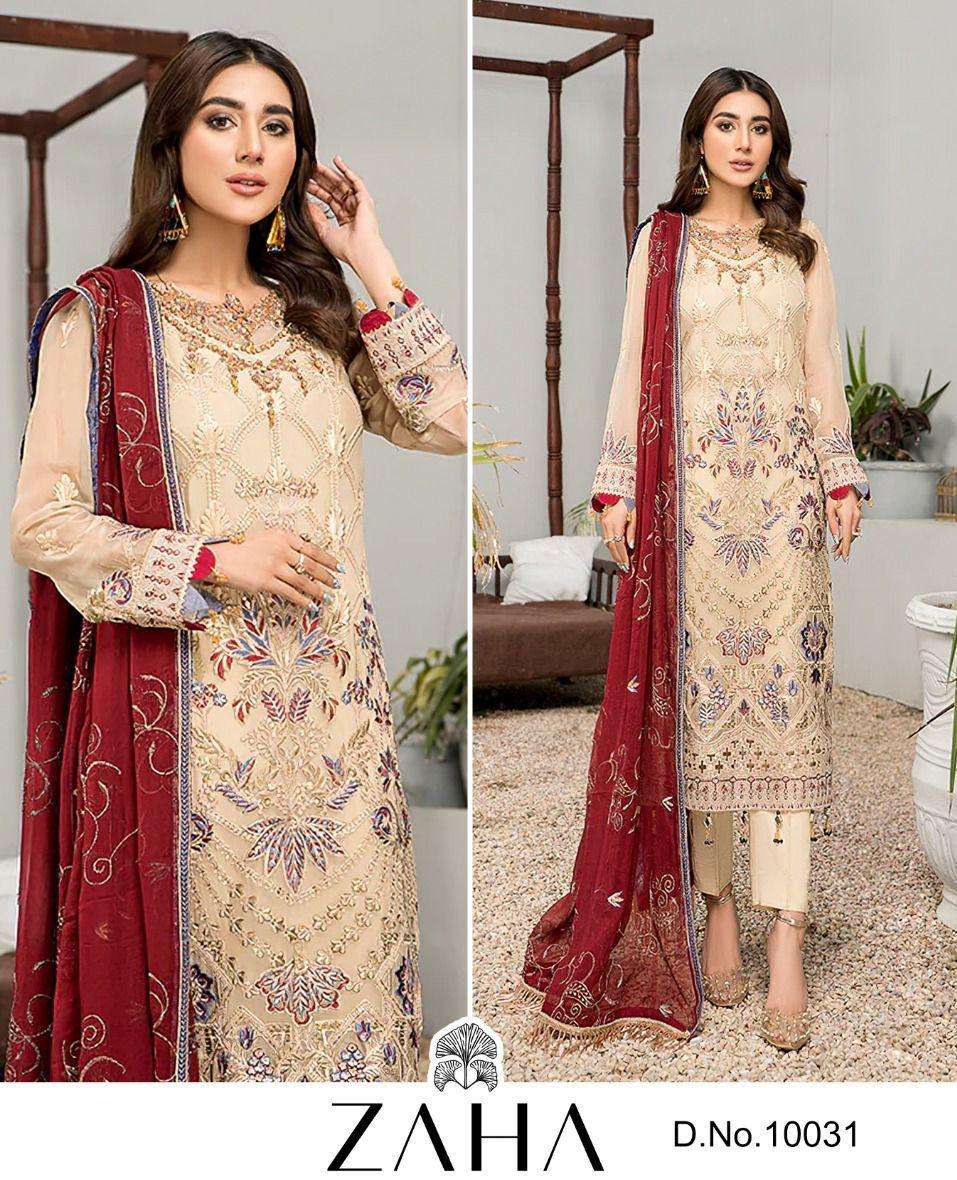 zaha 10031 single georgette pakistani design