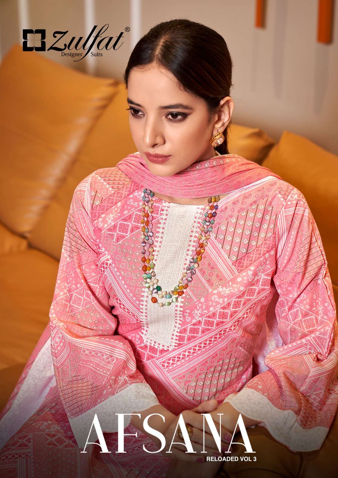 zulfat afsana vol 3 exclusive designer print salwar suit collection