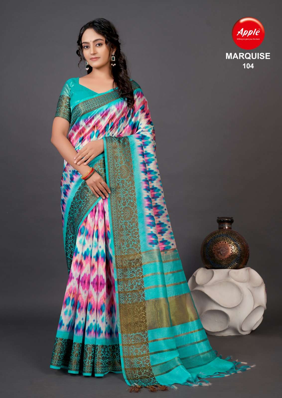 apple marquise vol 1 designer cotton silk saree collection 