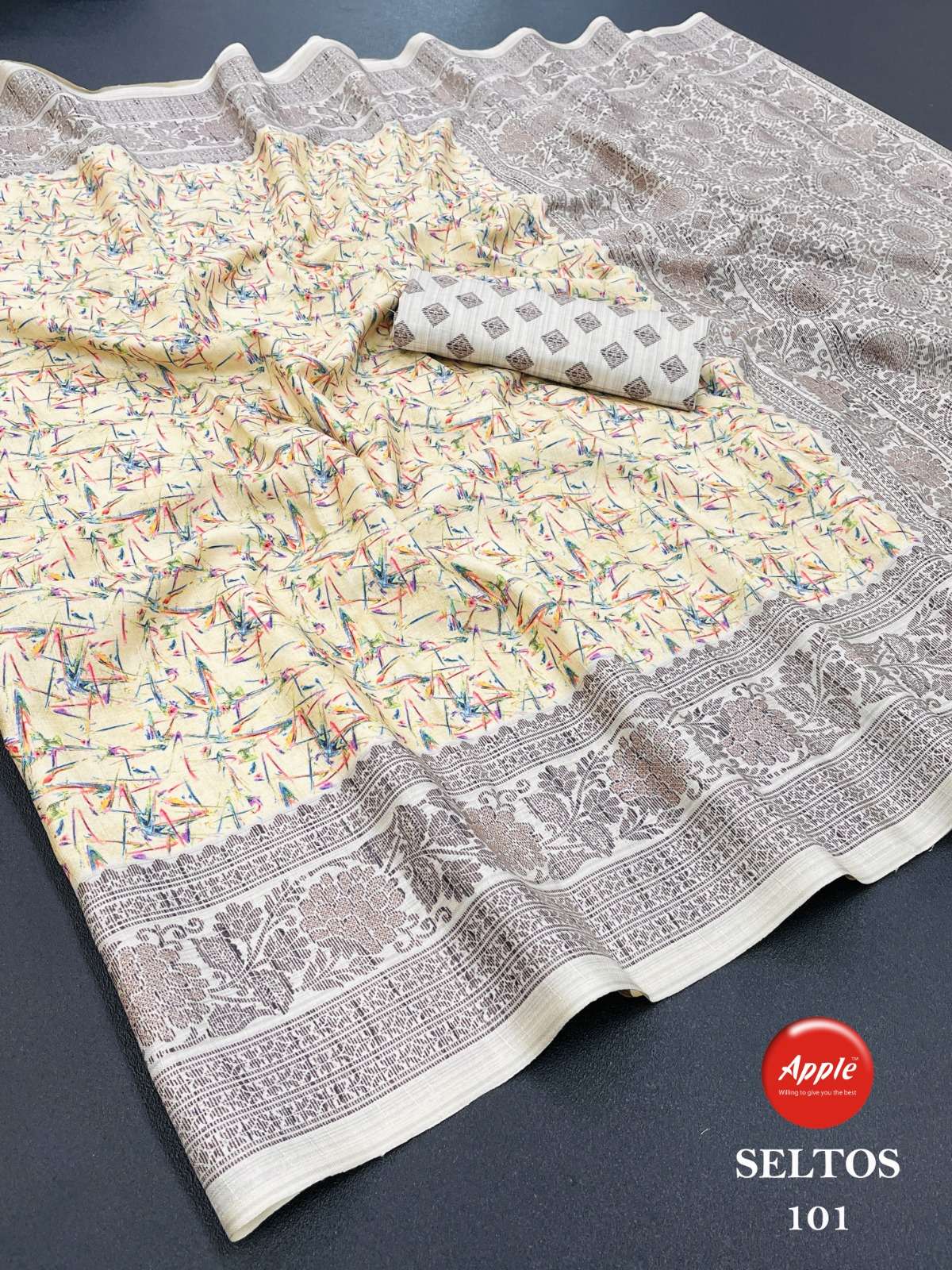 apple seltos vol 1 amazing printed saree wholesale rate