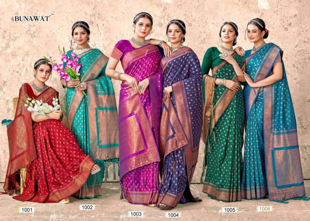 bunawat gulshan zari weaving silk saris wholesaler