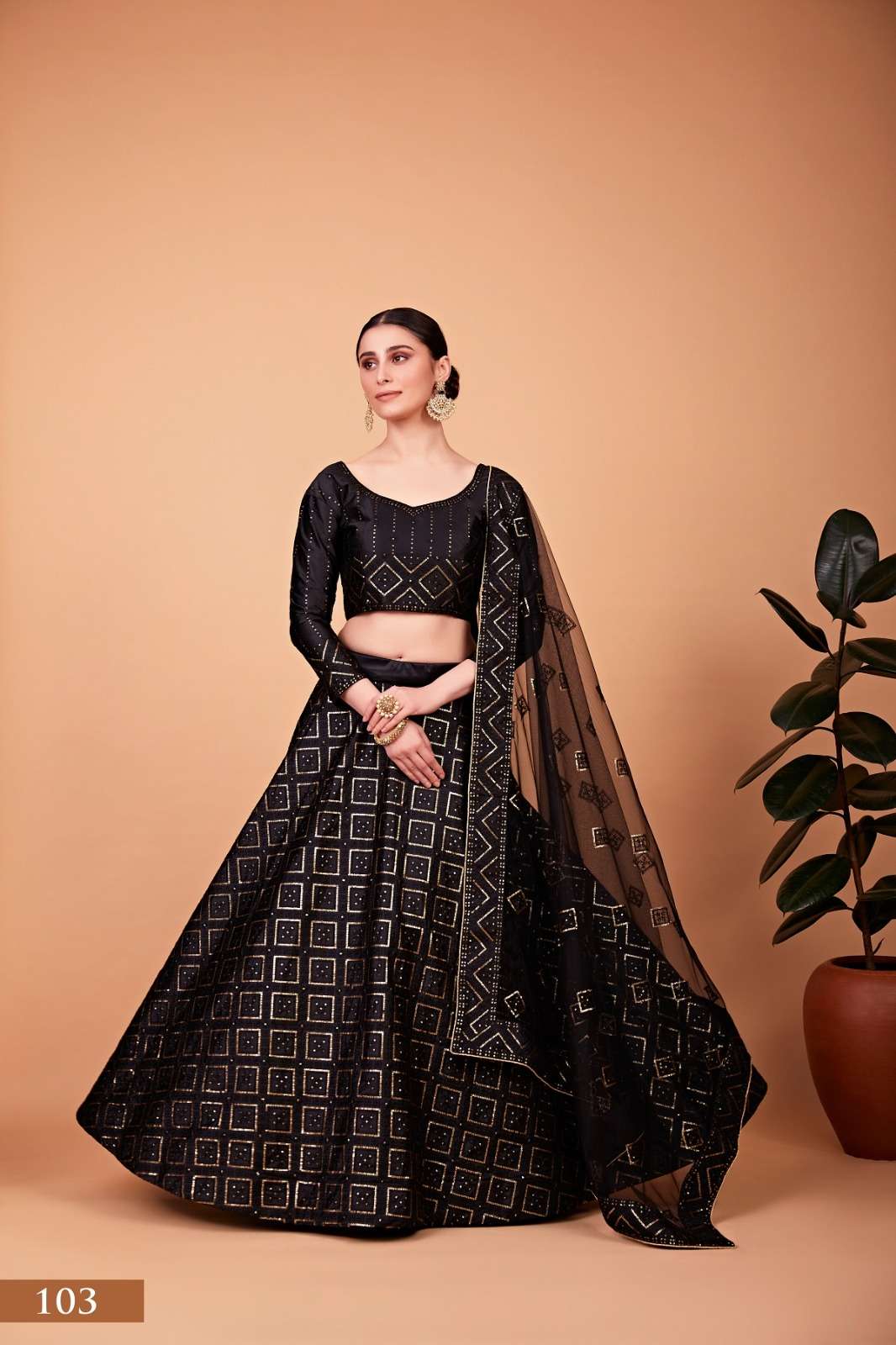 designer black color lehenga choli 103 nayra vol 1 by aawiya