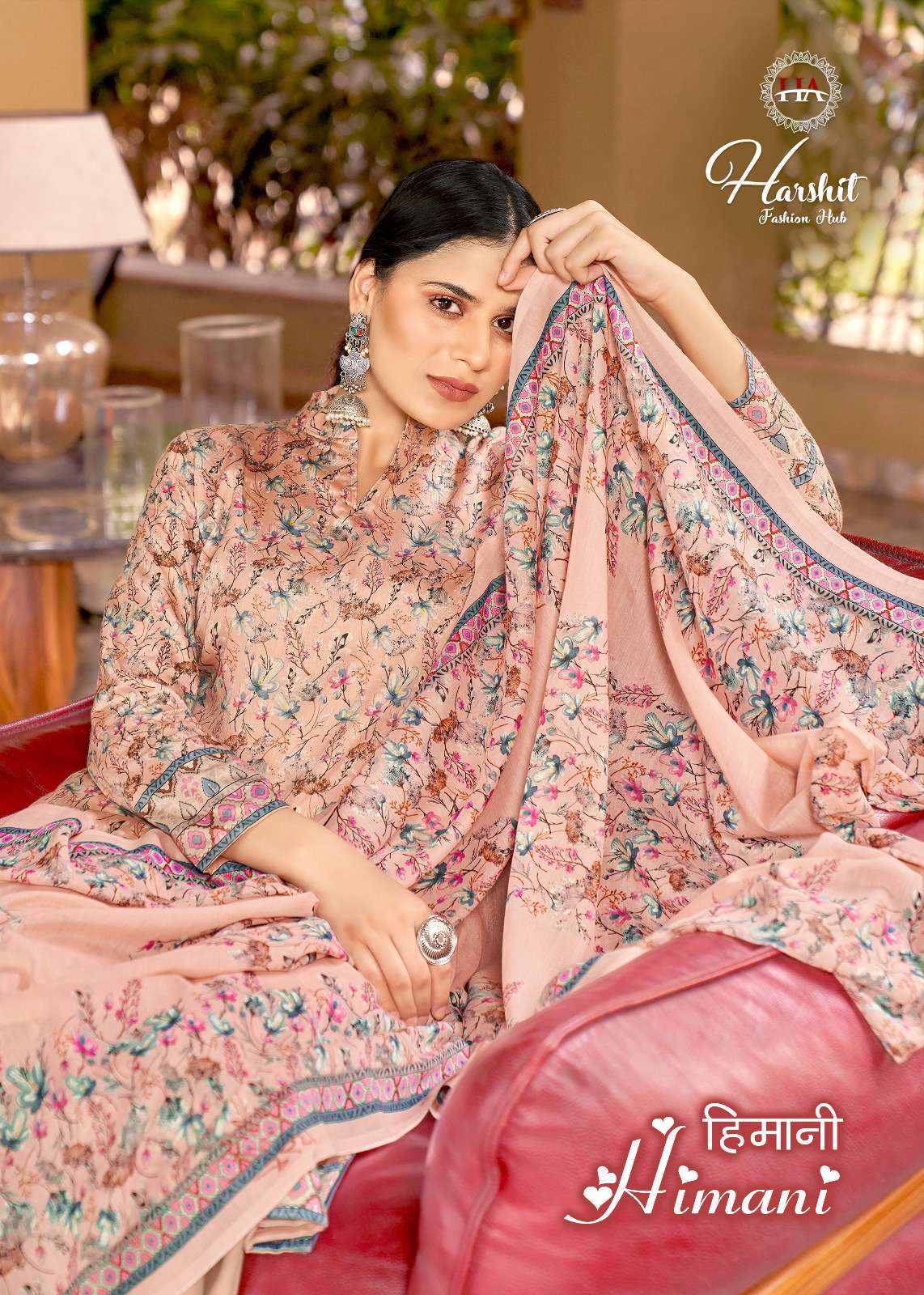 harshit fashion hub by alok suit present himani amazing printed salwar kameez collection 
