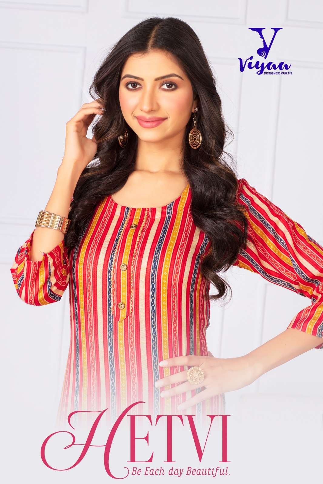 hetvi by viyaa designer adorable simple ladies kurti at lowest rate 