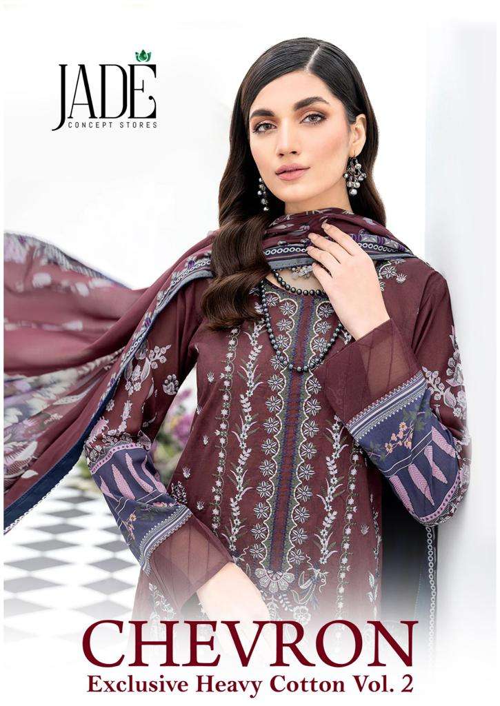 jade concept chevron exclusive heavy cotton vol 2 beautiful pakistani designs dress material 