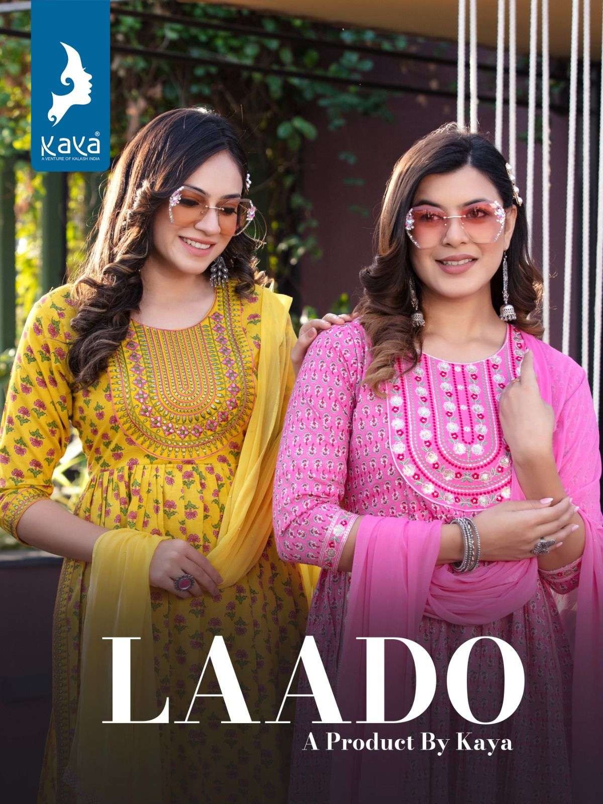 kaya present laado designer nayra style kurti with pant and dupatta