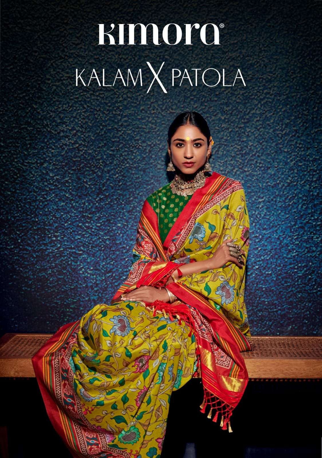 kimora present kalam x patola 2056-2060 designer festive wear patola saree collection 