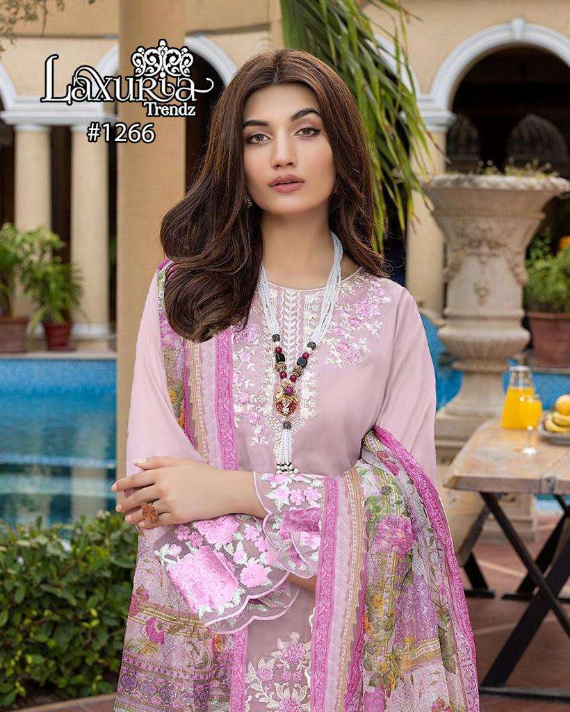 laxuria trendz 1266 designer baby pink color pakistani salwar kameez