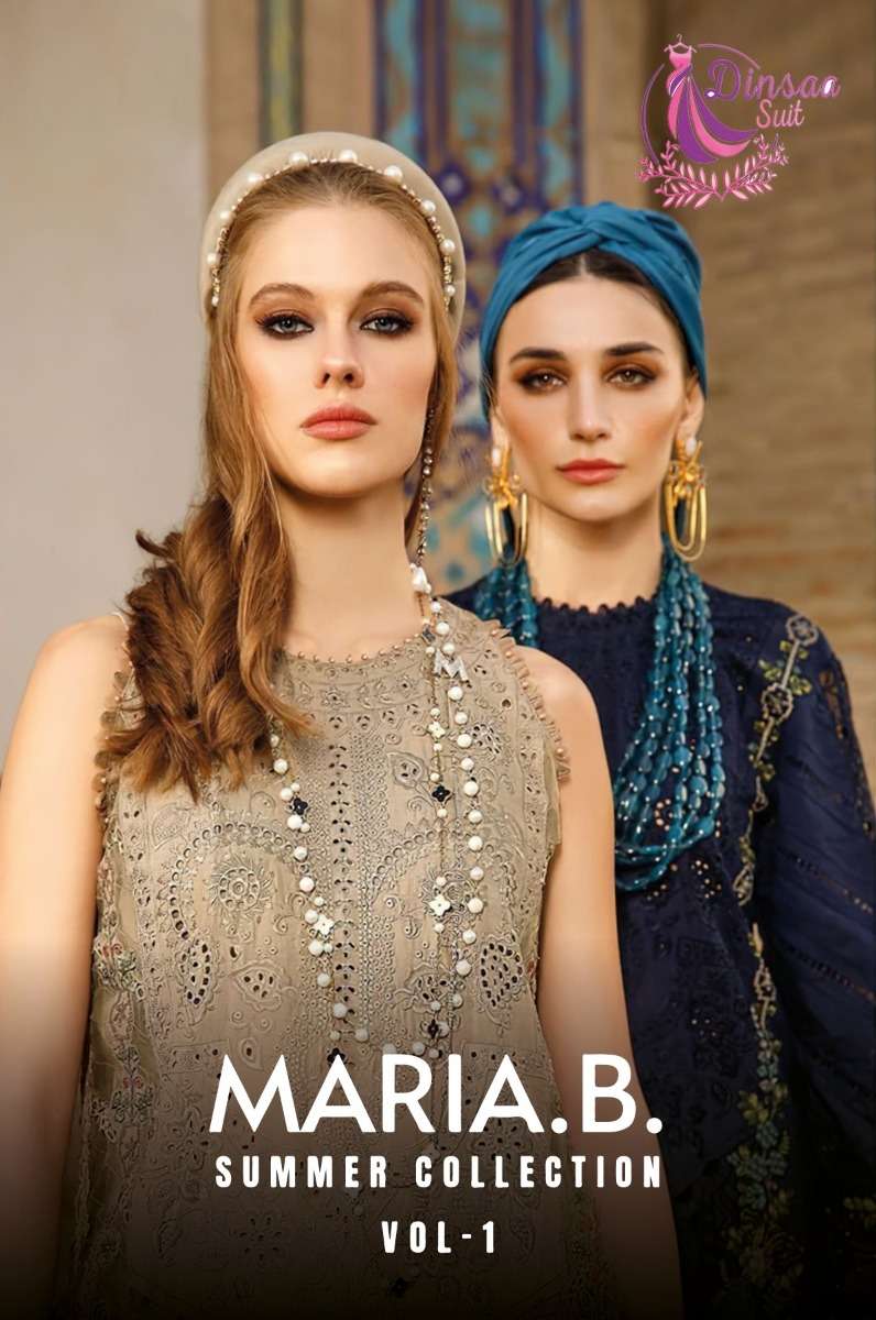 maria b summer collection vol 1 by dinsaa suit designer pakistani salwar kameez material 