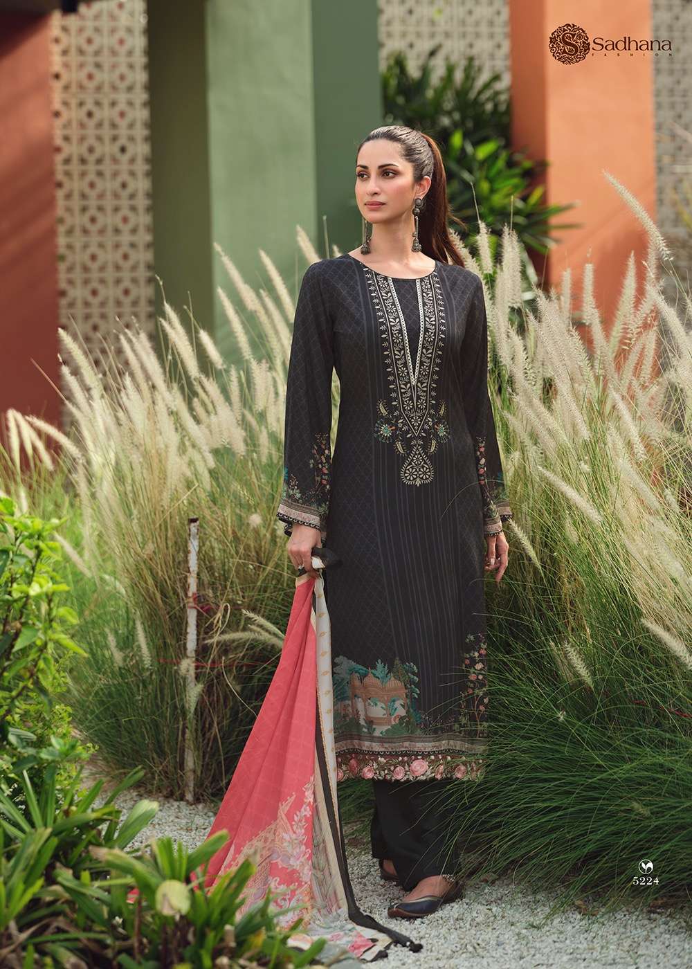 mehtab vol 3 by sadhana fashion designer printed pakistani salwar kameez supplier 
