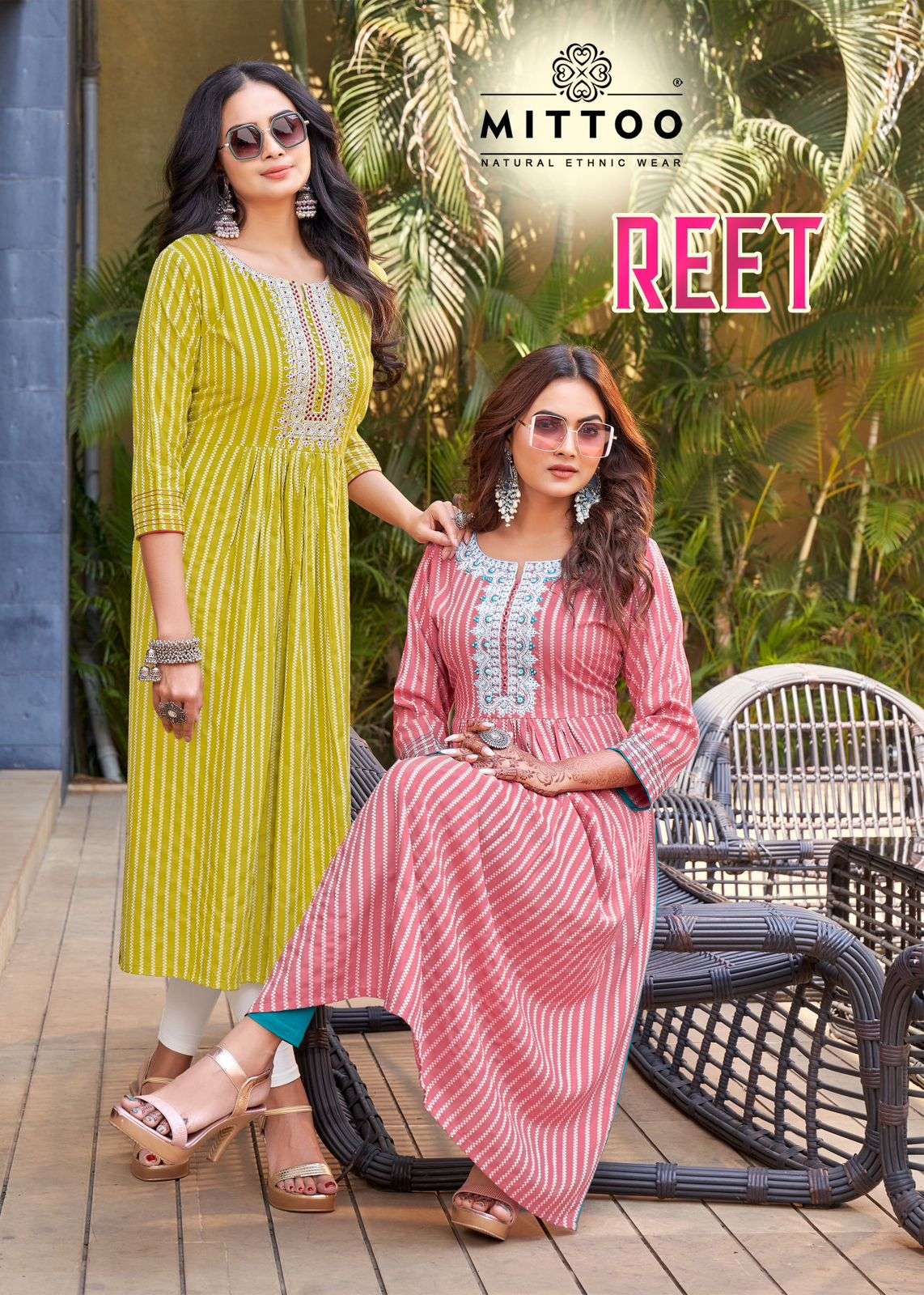 mittoo present reet rayon weaving simple daily wear kurtis 