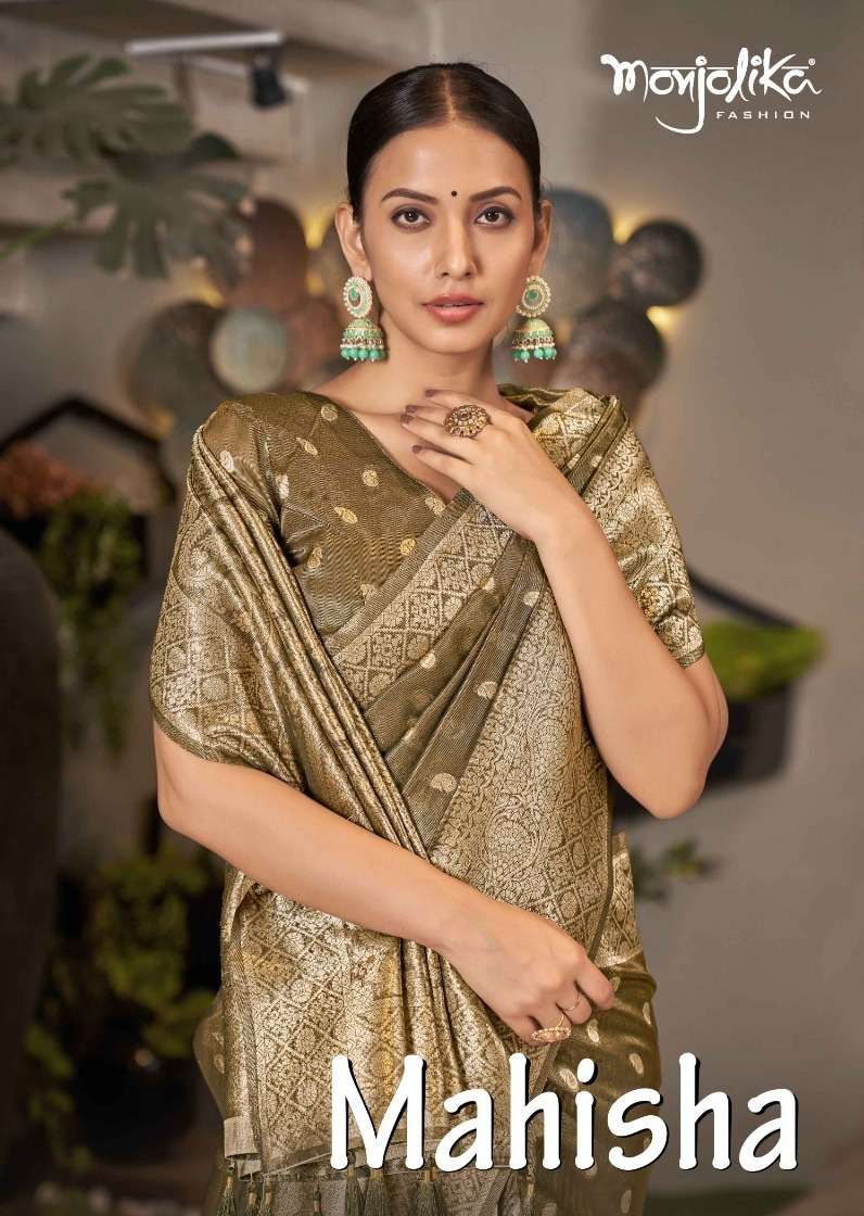 monjolika fashion mahisha 6500 designer silk saree collection 