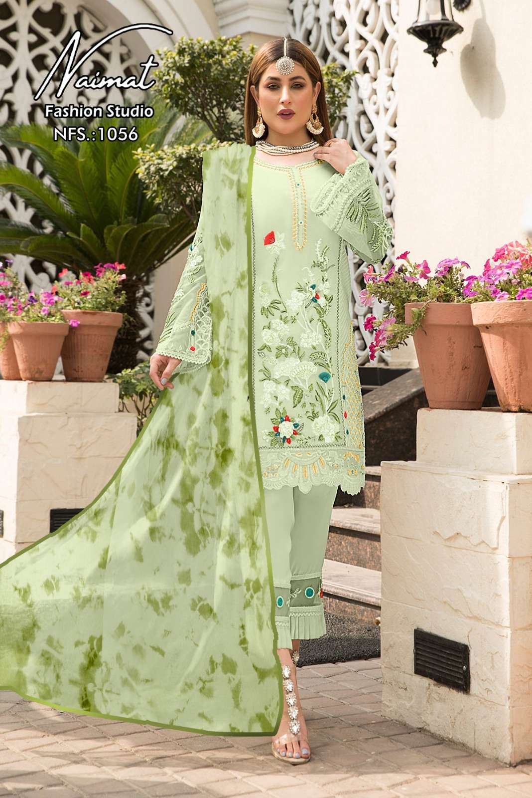 nfs 1056 by naimat fashion readymade georgette beautiful pakistani suit 