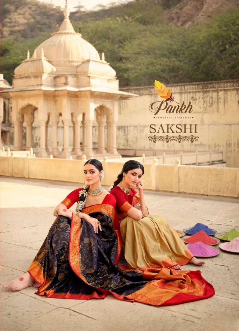 pankh sakshi silk designer function wear saree collection 
