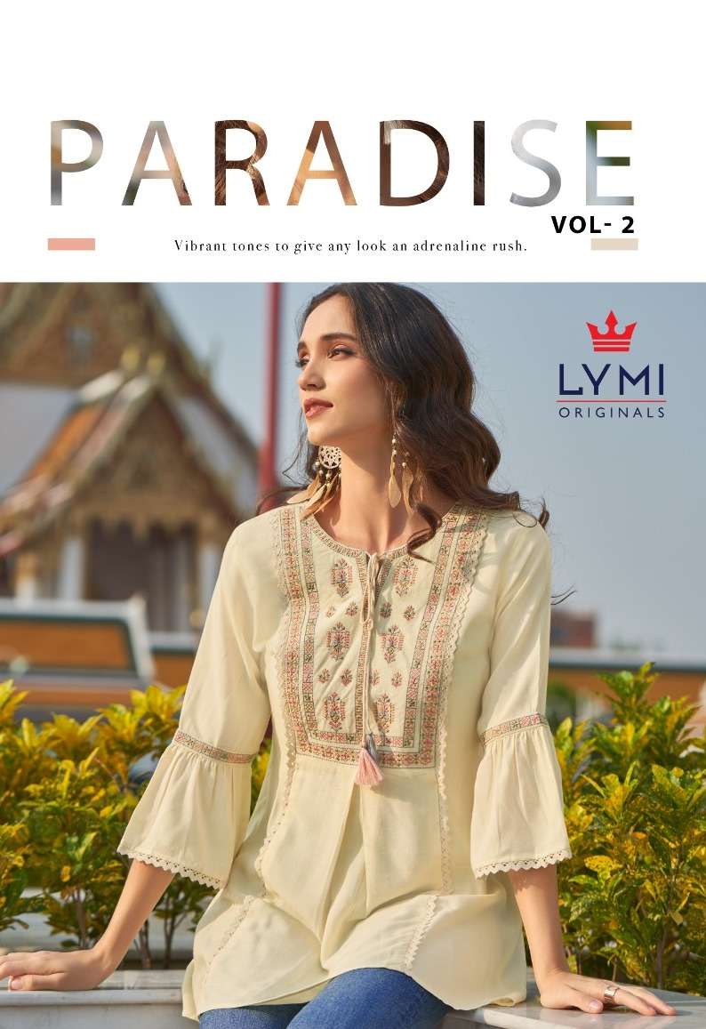 paradise vol 2 by lymi fancy embroidery work tunics tops 