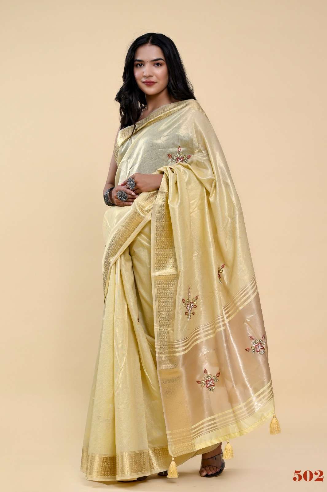 pr lucaya vol 5 beautiful handwork rich look saree collection 