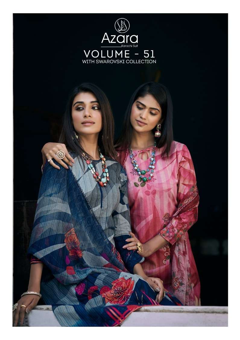 radhika fashion azara vol 51 designer cotton print salwar kameez collection 