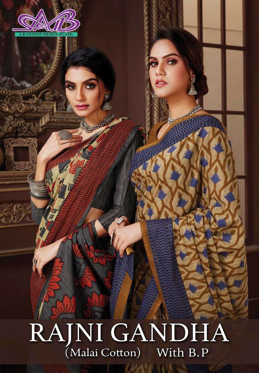 rajni gandha by ab cotton design adorable saree collection 