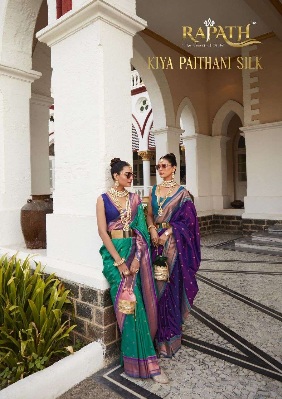 rajpath present kiya paithani silk outstanding collection of saree 