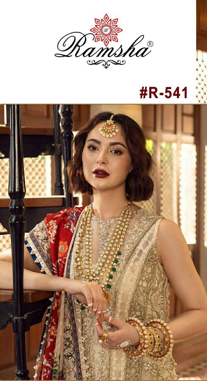 ramsha 541 designer heavy single pakistani suit 