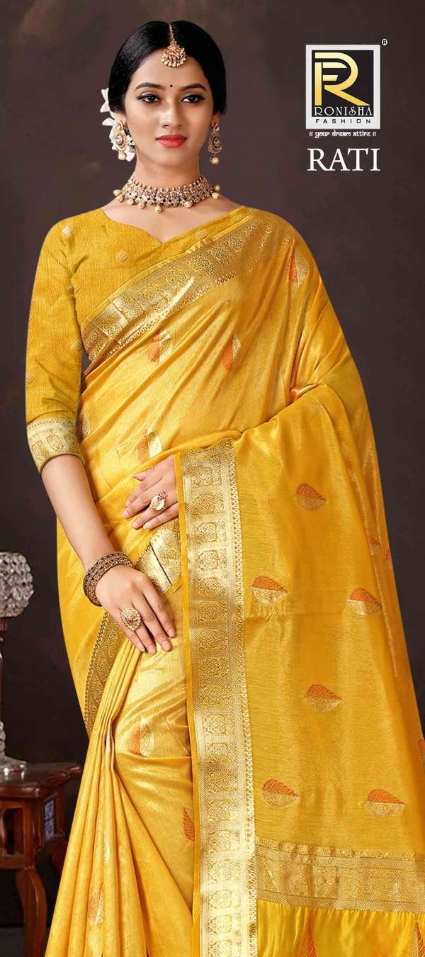 Rati  by Ranjna saree banarsi silk design ethnik wear silk saree amazing Collection 