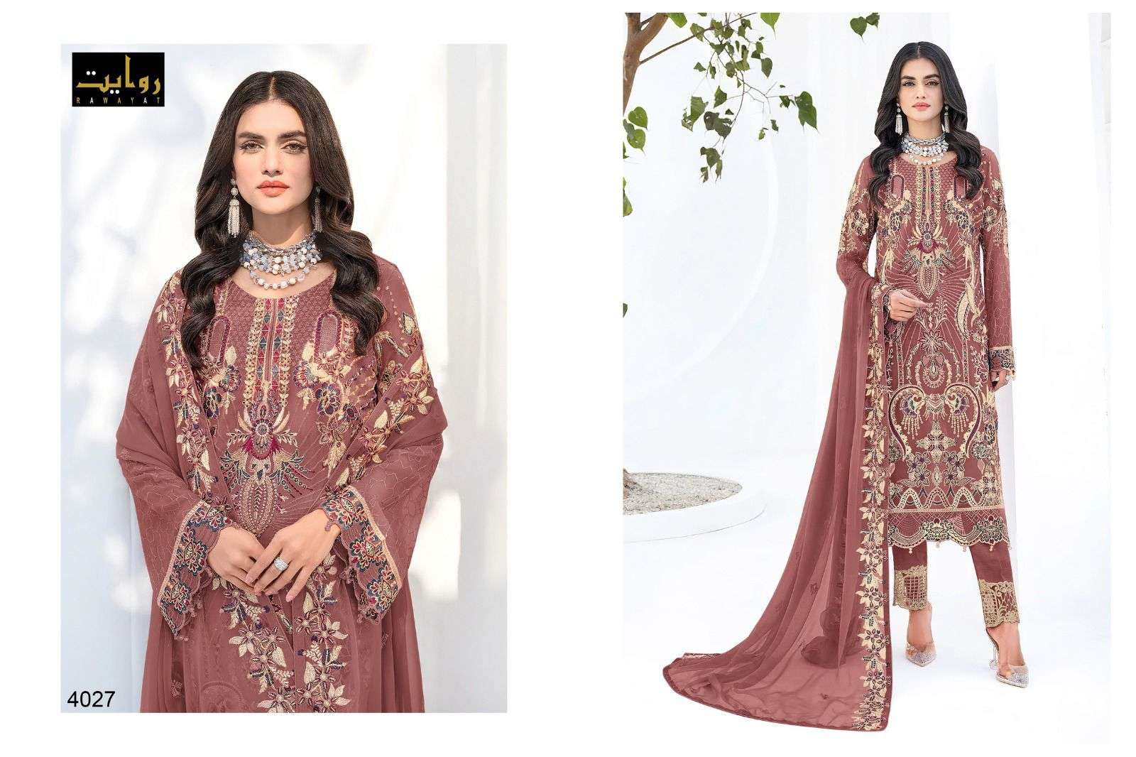 rawayat rangoon colors vol 14 beautiful embroidered pakistani suit collection 